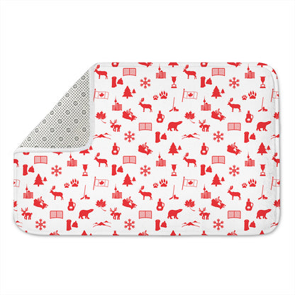 Canada Country Pattern Print Indoor Door Mat