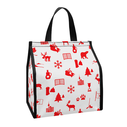 Canada Country Pattern Print Insulated Lunch Tote