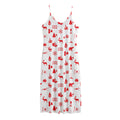 Canada Country Pattern Print Jersey Midi Cami Dress