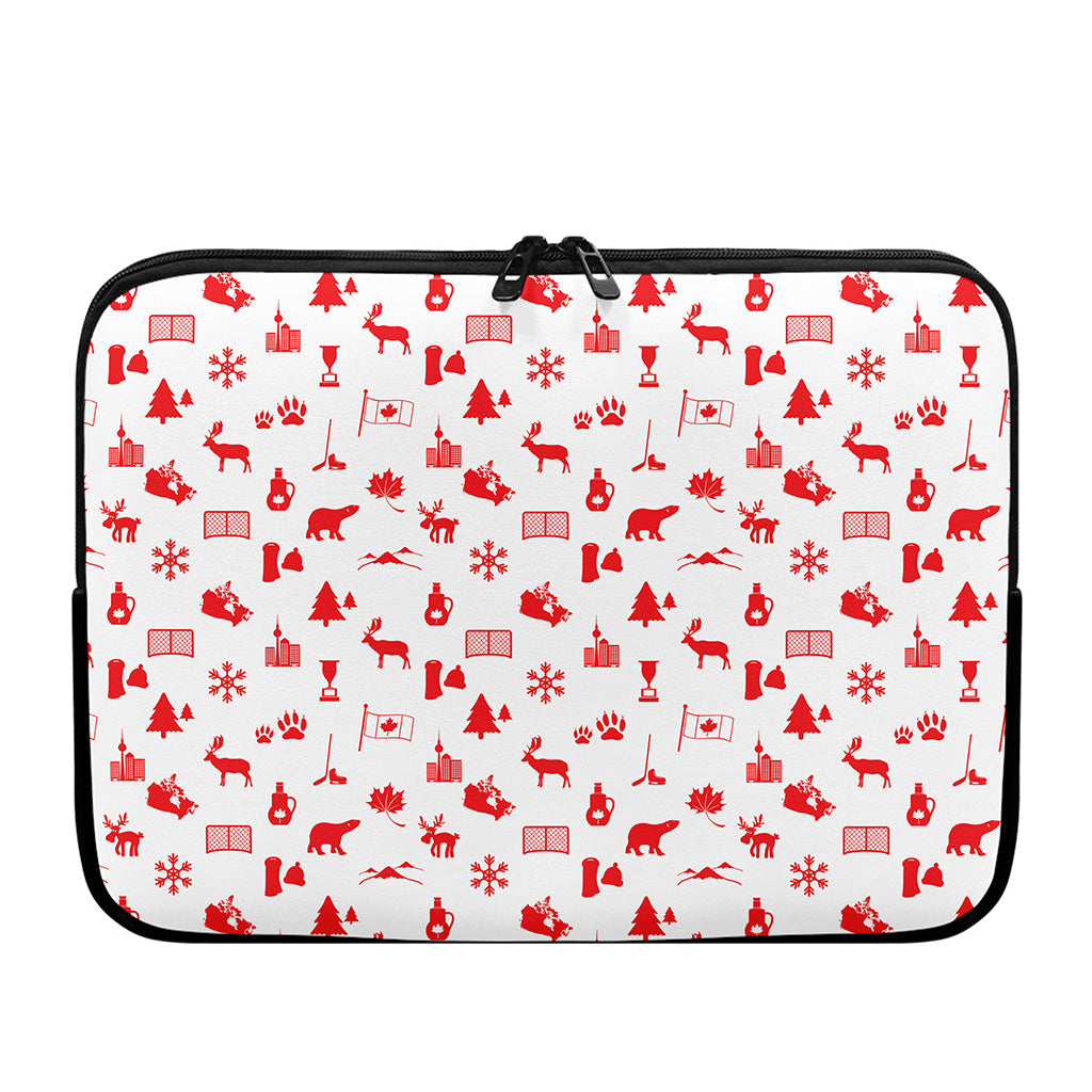 Canada Country Pattern Print Laptop Sleeve