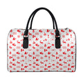 Canada Country Pattern Print Leather Duffel Bag