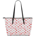 Canada Country Pattern Print Leather Tote Bag