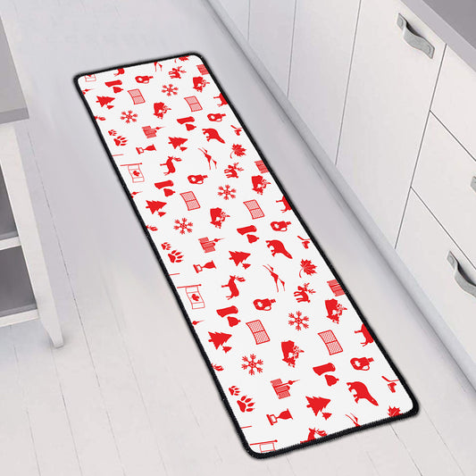 Canada Country Pattern Print Long Kitchen Mat