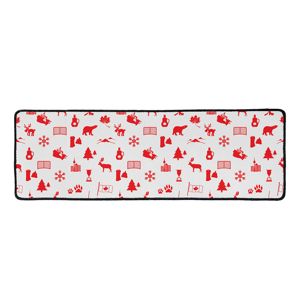 Canada Country Pattern Print Long Kitchen Mat