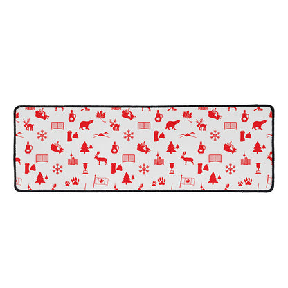 Canada Country Pattern Print Long Kitchen Mat