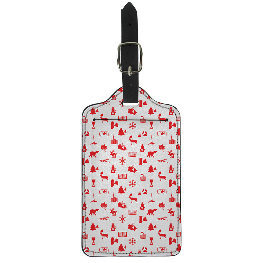 Canada Country Pattern Print Luggage Tag
