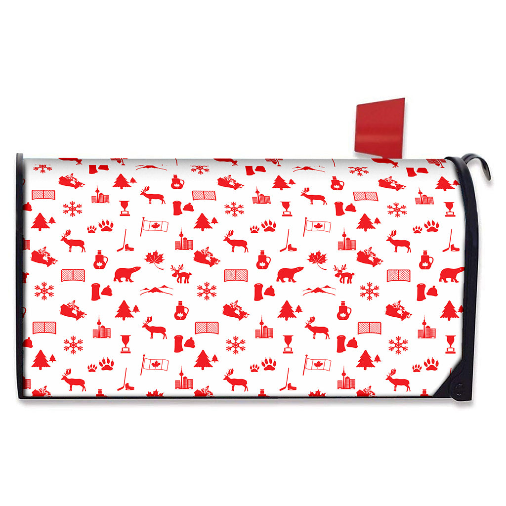 Canada Country Pattern Print Mailbox Cover
