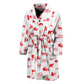Canada Country Pattern Print Men's Bathrobe