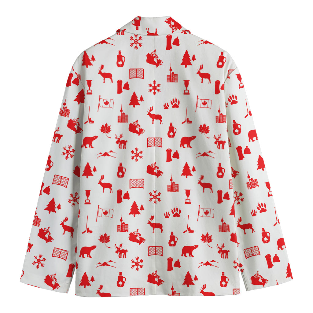 Canada Country Pattern Print Men's Blazer