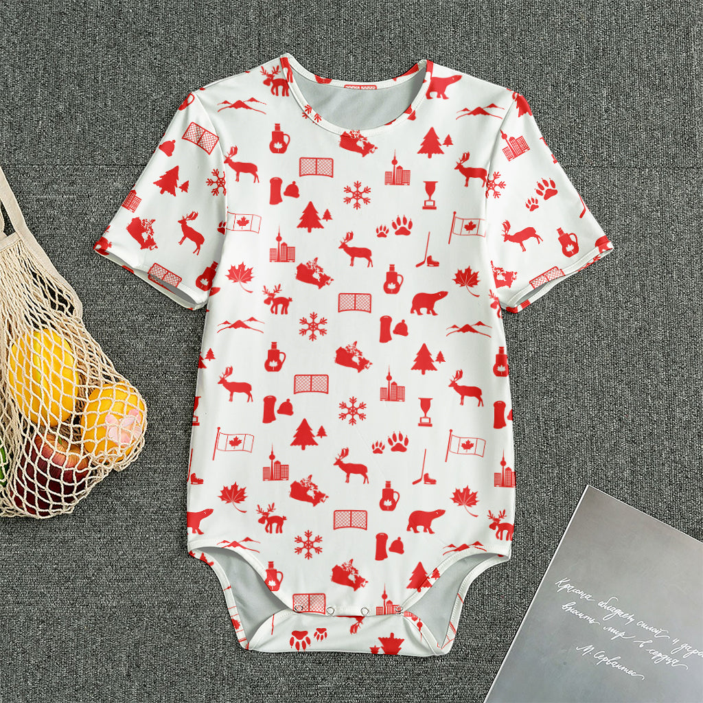 Canada Country Pattern Print Men's Bodysuit