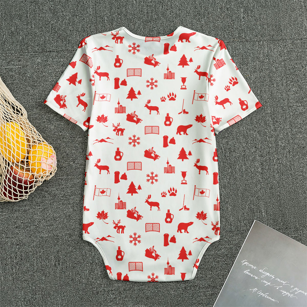 Canada Country Pattern Print Men's Bodysuit