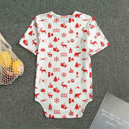 Canada Country Pattern Print Men's Bodysuit