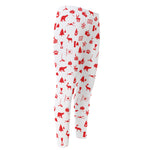 Canada Country Pattern Print Men's Compression Pants