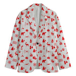 Canada Country Pattern Print Men's Cotton Blazer
