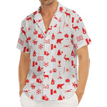 Canada Country Pattern Print Men's Deep V-Neck Shirt