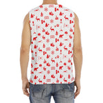 Canada Country Pattern Print Men's Fitness Tank Top