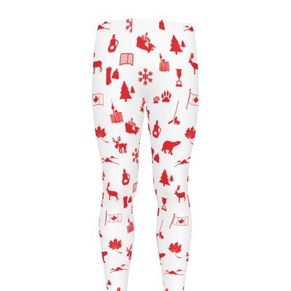 Canada Country Pattern Print Men's leggings