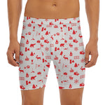 Canada Country Pattern Print Men's Long Boxer Briefs