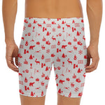 Canada Country Pattern Print Men's Long Boxer Briefs