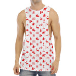Canada Country Pattern Print Men's Muscle Tank Top