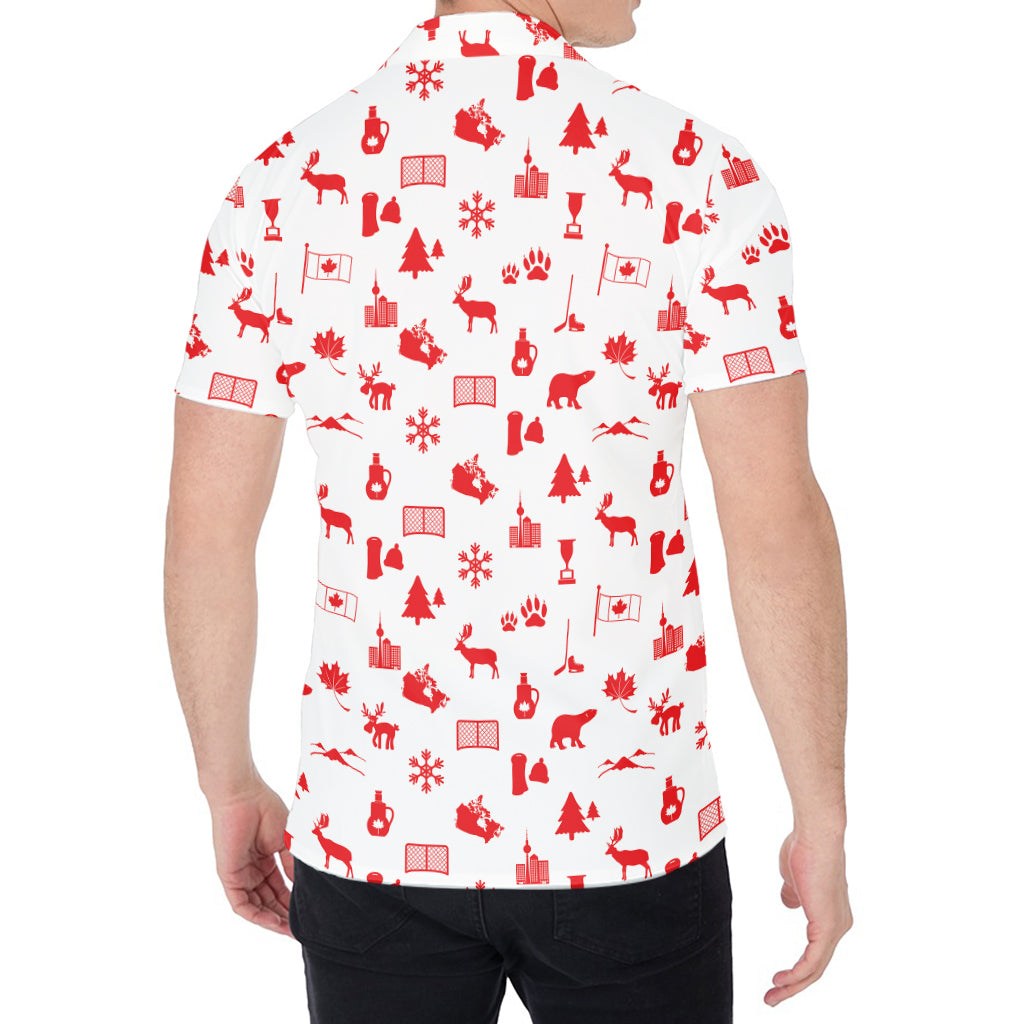 Canada Country Pattern Print Men's Shirt