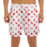 Canada Country Pattern Print Men's Split Running Shorts