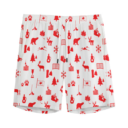 Canada Country Pattern Print Men's Sports Shorts
