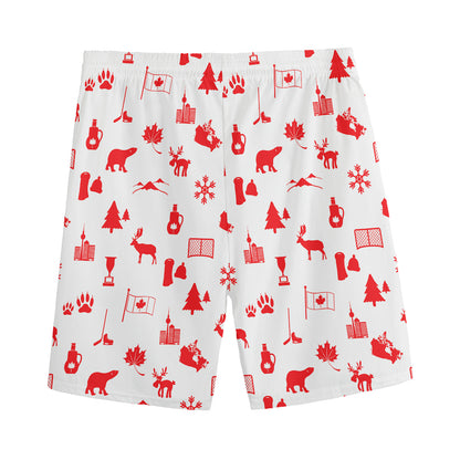 Canada Country Pattern Print Men's Sports Shorts