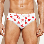 Canada Country Pattern Print Men's Swim Briefs