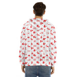 Canada Country Pattern Print Men's Velvet Pullover Hoodie