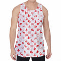 Canada Country Pattern Print Men's Velvet Tank Top