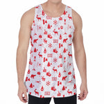 Canada Country Pattern Print Men's Velvet Tank Top