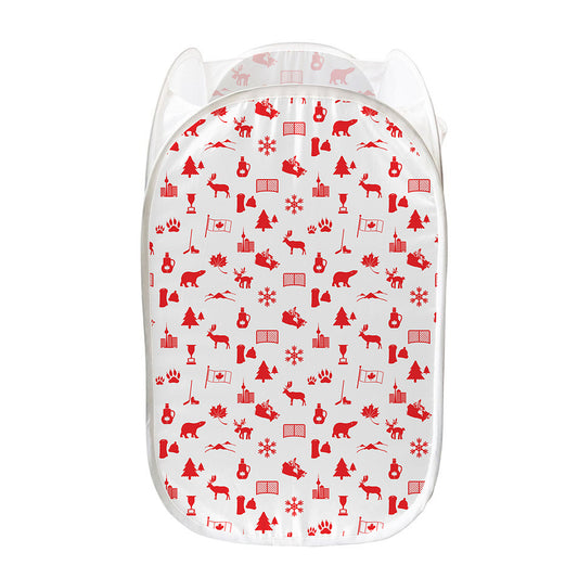 Canada Country Pattern Print Mesh Laundry Hamper
