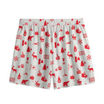 Canada Country Pattern Print Mesh Shorts