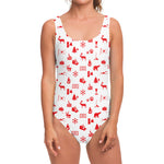 Canada Country Pattern Print One Piece Swimsuit