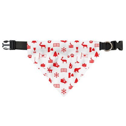 Canada Country Pattern Print Over The Collar Dog Bandana
