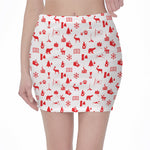 Canada Country Pattern Print Pencil Mini Skirt