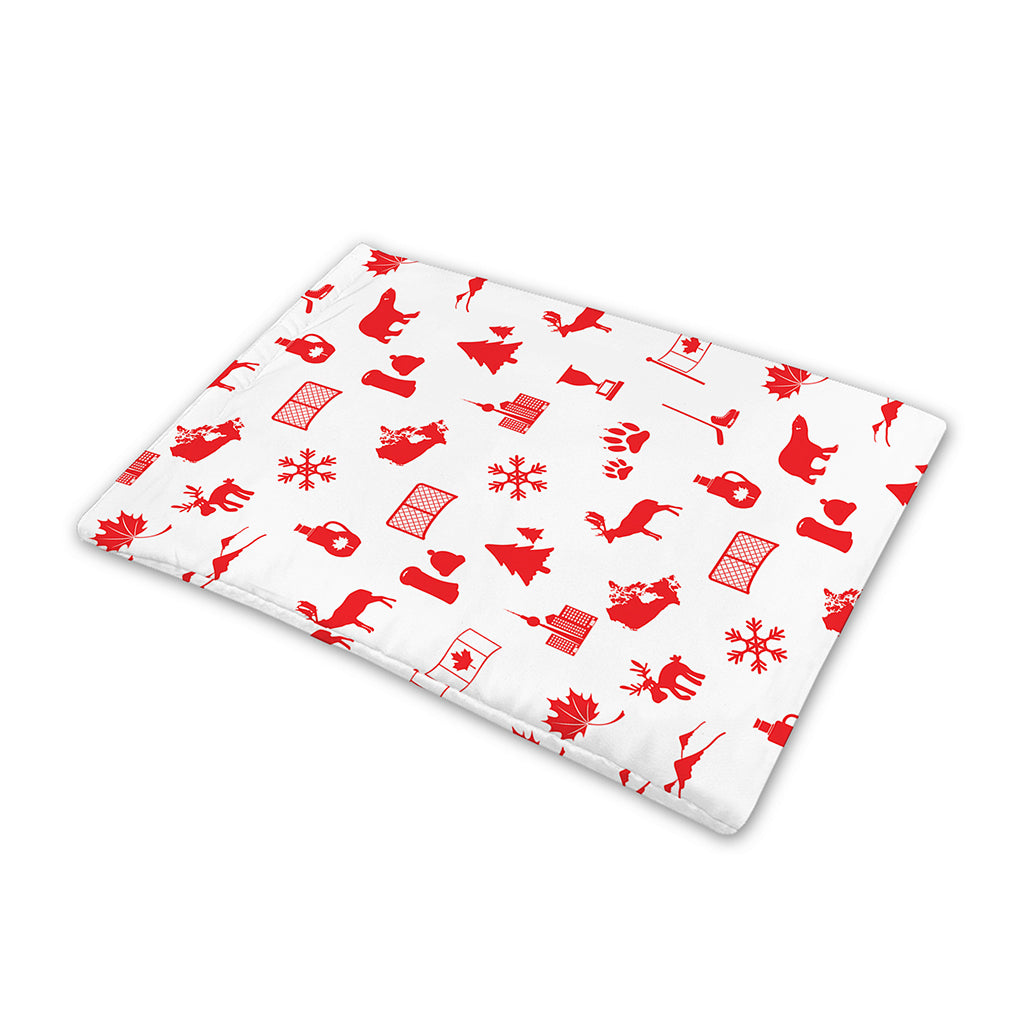 Canada Country Pattern Print Pet Cooling Mat Cover