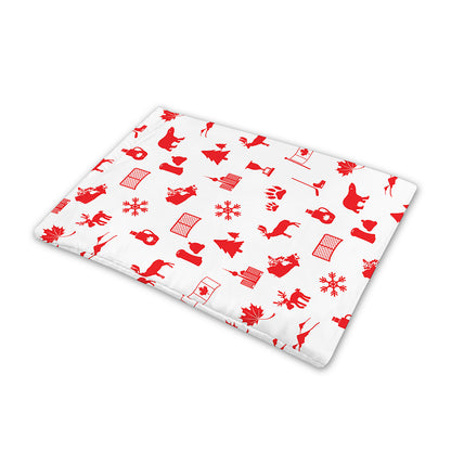 Canada Country Pattern Print Pet Cooling Mat Cover