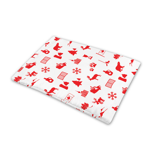 Canada Country Pattern Print Pet Cooling Mat Cover