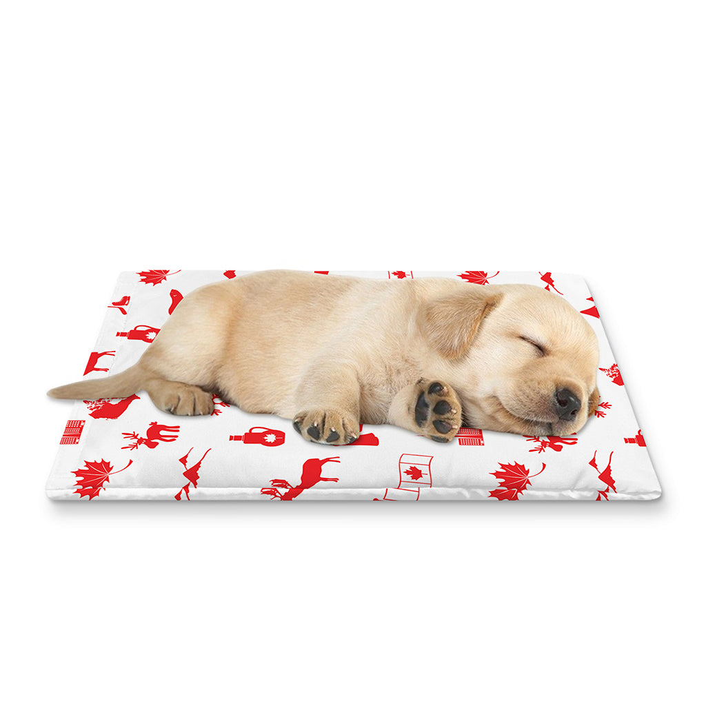 Canada Country Pattern Print Pet Cooling Mat Cover