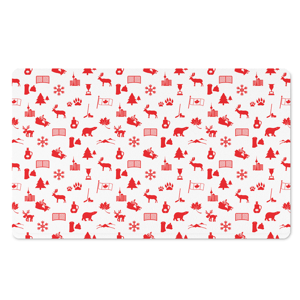 Canada Country Pattern Print Polyester Doormat