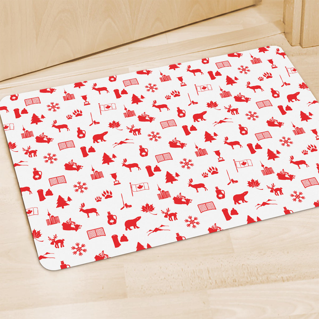 Canada Country Pattern Print Polyester Doormat