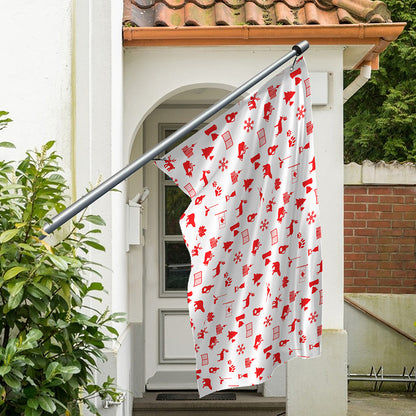 Canada Country Pattern Print Polyester Flag