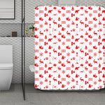 Canada Country Pattern Print Polyester Shower Curtain