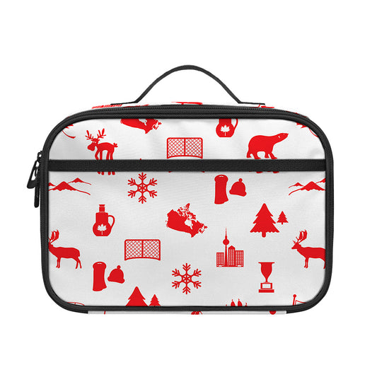 Canada Country Pattern Print Portable Lunch Bag