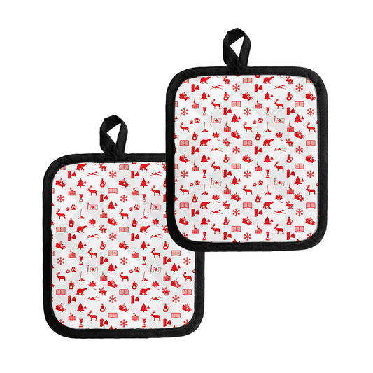 Canada Country Pattern Print Pot Holders