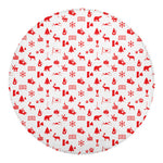 Canada Country Pattern Print Round Blanket