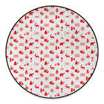 Canada Country Pattern Print Round Floor Mat