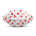 Canada Country Pattern Print Rugby Ball